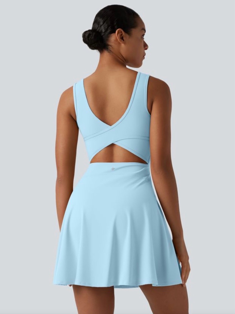 HALARA SoftlyZero Airy 2n1 Cool Touch Longer Mini Active Dress with Pockets - Picture 2 of 13